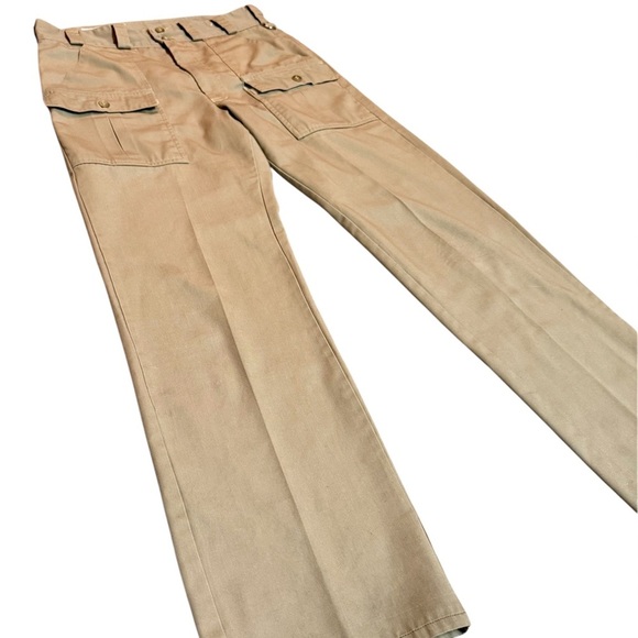 Made in Canada Tilley Endurables Tan Cargo Pants. Perfect condition 90s 80s. - Picture 1 of 8